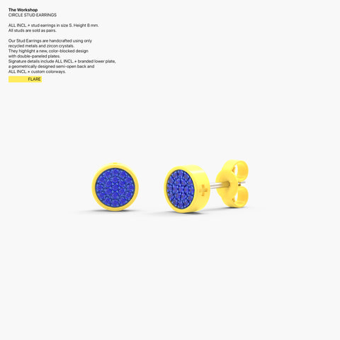 Circle Studs Earrings in Flare