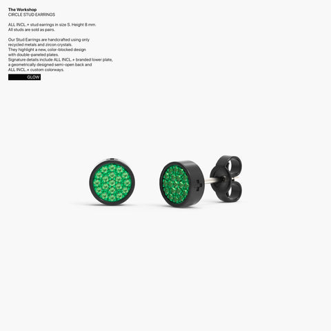 Circle Studs Earrings in Glow