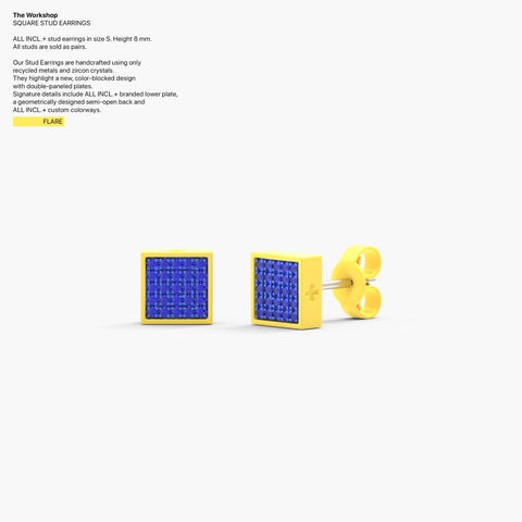 Square Studs Earrings in Flare