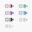Two-Tone Essentials: Square Studs Earrings (7 PACK)