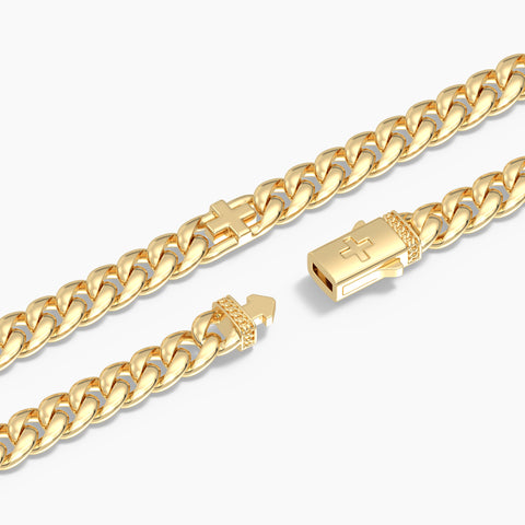 6 mm Cuban Bracelet in Gold