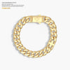 10 mm Cuban Bracelet in Gold