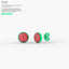 Unity Studs in Watermelon