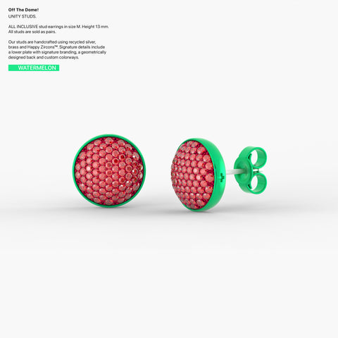 Unity Studs in Watermelon