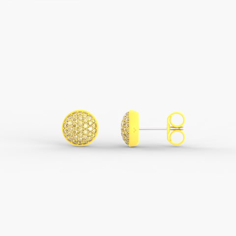 Monochrome Unity Studs in Citrus