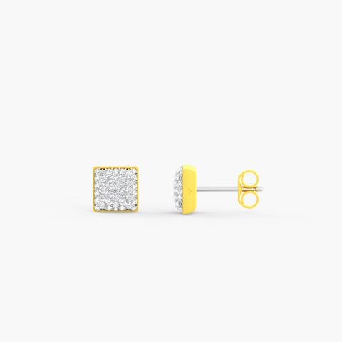 Two-Tone Community Studs in Citrus