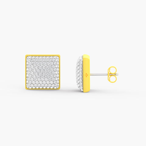 Two-Tone Community Studs in Citrus