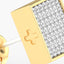 Two-Tone Square Studs in Gold