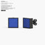 Square Studs Earrings in Midnight