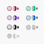Two-Tone Essentials: Circle Stud Earrings (7 PACK)