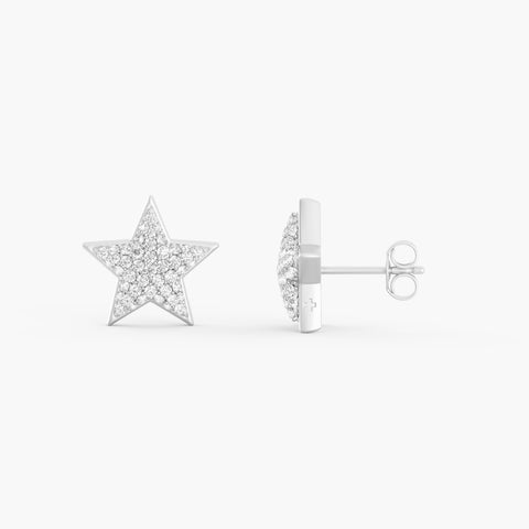 Two-Tone Dreamer Studs in Silver