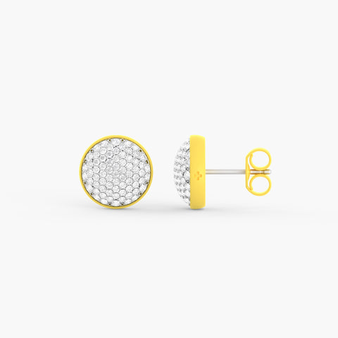 Two-Tone Unity Studs in Citrus