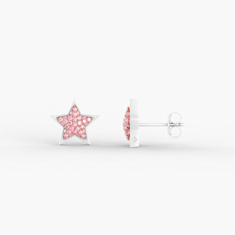 Dreamer Studs in Fuchsia